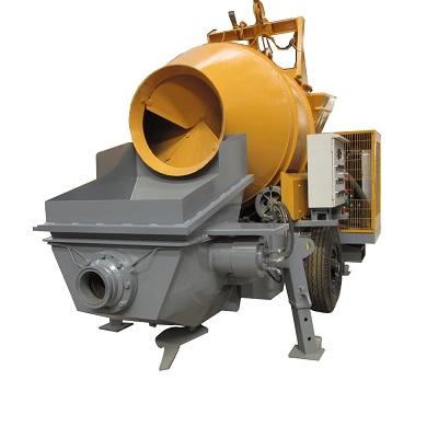 concrete mixer with pump