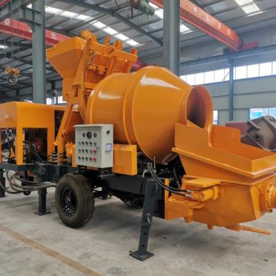 Hot sale diesel running concrete mixing and concrete pump price