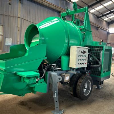 factory priced diesel engine driven concrete mixer and pump with 40m3/h capacity