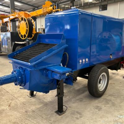 trailer mounted diesel engine small concrete pump for conveying concrete material